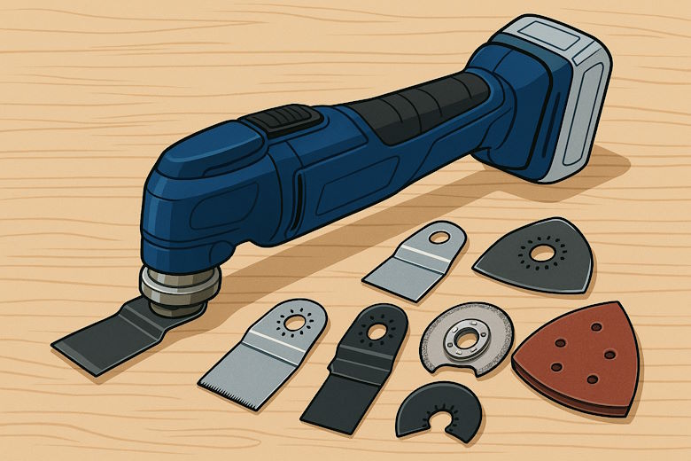 Akku Multitool mit Zubehör